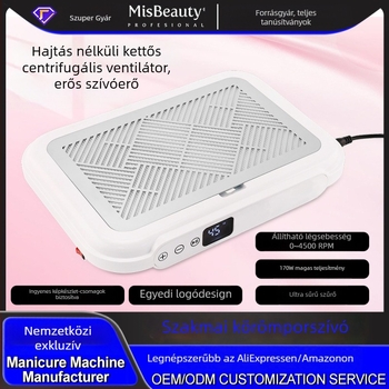 Manikűr vákuum készülék SN324 brushless turbina motorral, csendes működés, erős szívás és porszűrés, 1,2 kg