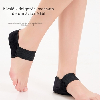 Belső magasság növelő sarokvédő cipőhöz, ütéscsillapító párna, Velcro, szilikon csúszásmentes félpárna – egész éves használatra