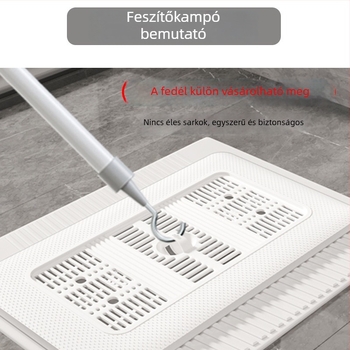 Zina WC-emelő fedél Squat – Rozsdamentes acél és PP, Ergonomikus, Modern Minimalista