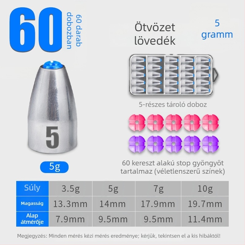 Golyós súly Carolina Rig-hez, üreges kialakítás műanyag maggal, hosszú dobás, akadás elleni védelem, szénacél
