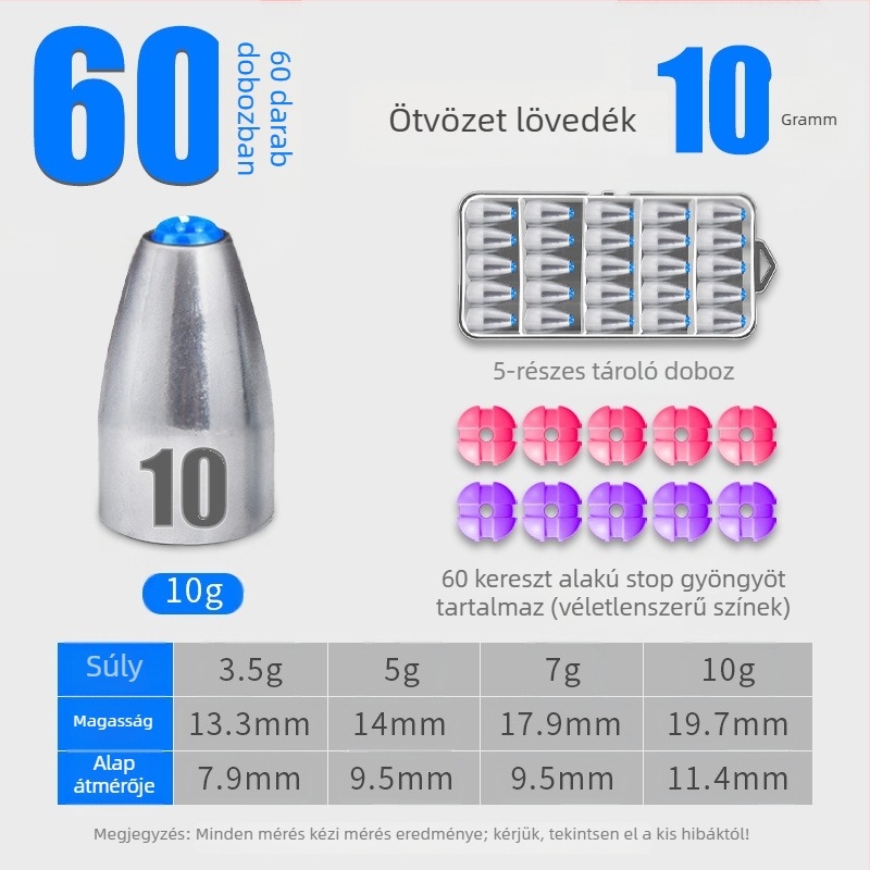 Golyós súly Carolina Rig-hez, üreges kialakítás műanyag maggal, hosszú dobás, akadás elleni védelem, szénacél