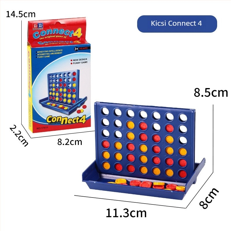 3D családi társasjáték: négy sorban, öt sorban és bingo; műanyagból; korosztályok 7–14, 15–35, 36–60, 61+