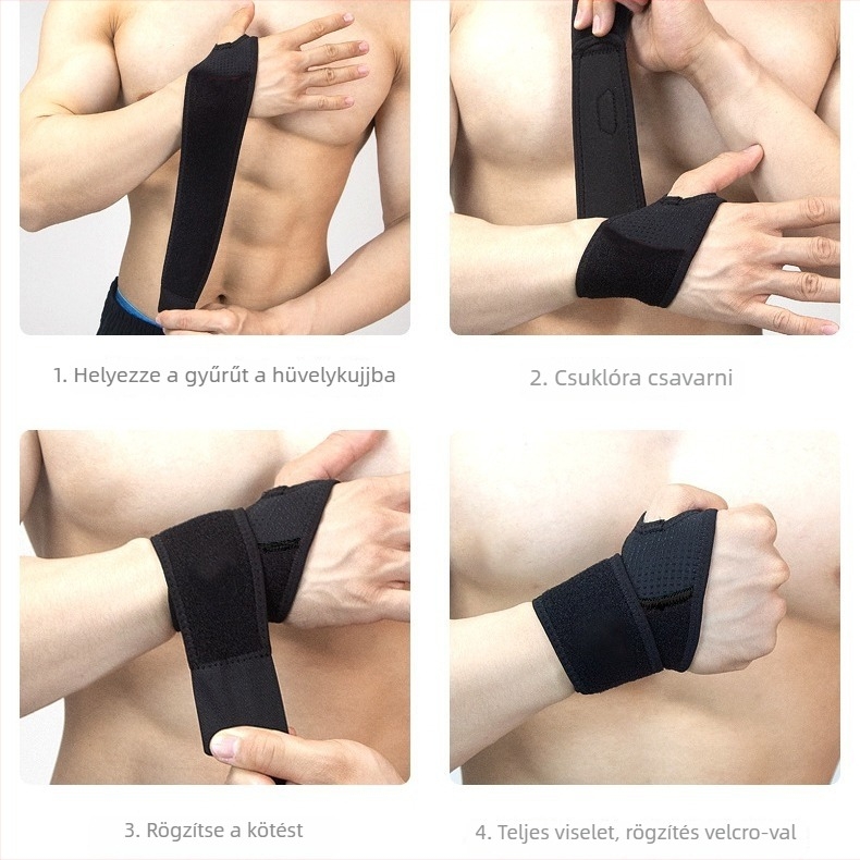 Kosárlabda csuklóvédő – polieszter rostból, lélegző, izzadságelszívó, univerzális illeszkedés, csuklóvédelmi