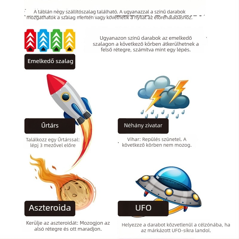 3D repülő sakk gyerekeknek - többfunkciós oktató családi társasjáték papíralapú játékelemekkel