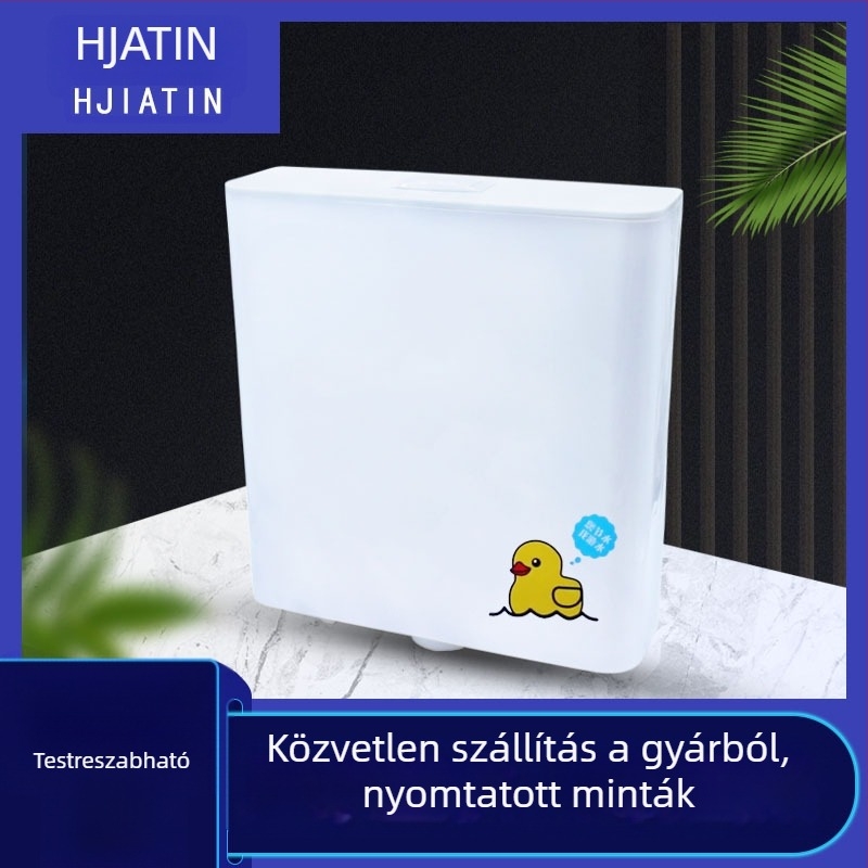 Toalettvíz tartály - PP anyag - kézi nyomásos működtetés - OEM gyártás - modern, egyszerű stílus - márka Hejiating