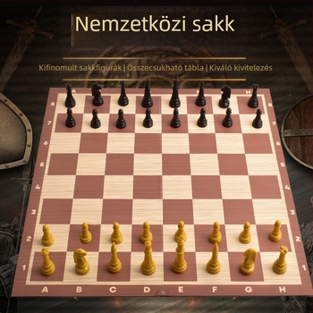 Oktató gyerekeknek szánt asztali játék: sakk, dáma és bingó, interaktív családi játék; anyag: műanyag/papír; korosztály: 7–14 év; csomagolás: színes doboz