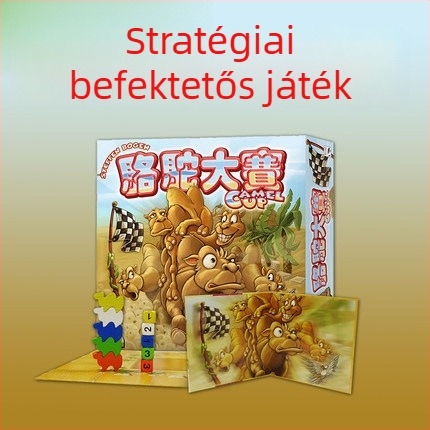 Kaméla verseny társasjáték - Hengxi, papír kártyák, családi fejtörő, 14 éves kortól
