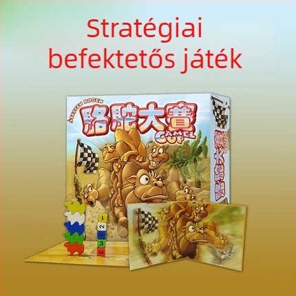 Kaméla verseny társasjáték - Hengxi, papír kártyák, családi fejtörő, 14 éves kortól