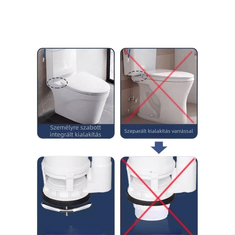 WC tartály kiegészítők - Vízszelep, Öblítő gomb, Univerzális kompatibilitás, Bliszter csomagolás, Telepítési szolgáltatás