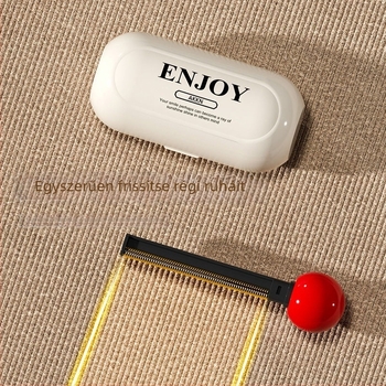 2-az-1-ben szöszmentesítő, forgatható fedéllel és mosógépbarát dizájnnal — Anyag: ABS + puha gumi; Eredet: Zhejiang; Termék bevezetése: 2024 ősz; Stílus: Könnyű luxus