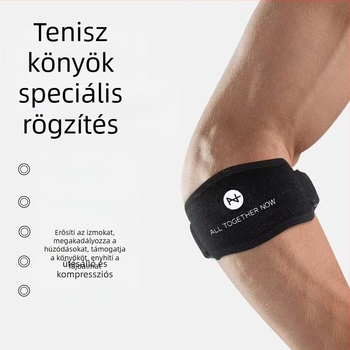 Állítható kompressziós könyökvédő – pamut-nylon anyagból, felnőtteknek, kültéri sportokhoz