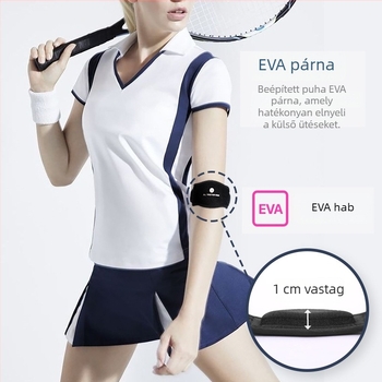 Állítható kompressziós könyökvédő – pamut-nylon anyagból, felnőtteknek, kültéri sportokhoz