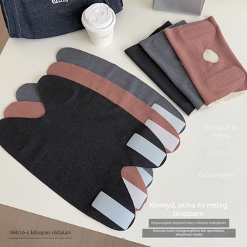 Compete Meleg térdkalapok kerékpározáshoz, őszi–téli használatra, állítható Velcro-zárással, felnőtteknek (2025 téli szezon)