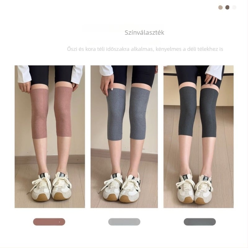 Compete Meleg térdkalapok kerékpározáshoz, őszi–téli használatra, állítható Velcro-zárással, felnőtteknek (2025 téli szezon)