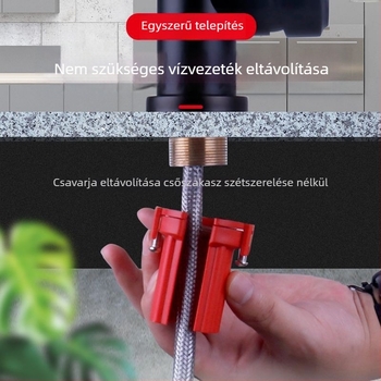 Konyhai mosogató csaptele rögzítőanya — lazítás elleni, ABS anyag, spirálos szerelés