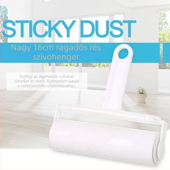 Ragasztó hajhullámokat eltávolító roller 60 rétegű téphető porpapírral, cserélhető mag, ferde szakadás