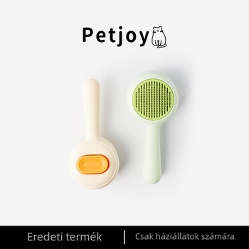 Macska- és kutyaápoló kefe a gubancok oldására és a szőr eltávolítására, kerek formájú kisállat-szőrkefe (Anyag: Műanyag; Termékkód: TQ-CW-093; Alkalmazható: Univerzális)