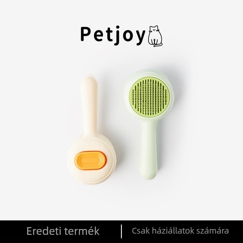 Macska- és kutyaápoló kefe a gubancok oldására és a szőr eltávolítására, kerek formájú kisállat-szőrkefe (Anyag: Műanyag; Termékkód: TQ-CW-093; Alkalmazható: Univerzális)