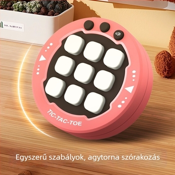 Multifunkcionális asztali tic-tac-toe játék mesterséges intelligenciával, gyerekeknek 4–6 éveseknek, műanyag kivitel, JR márka, fejleszti a szellemi készségeket.
