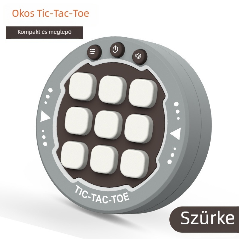Multifunkcionális asztali tic-tac-toe játék mesterséges intelligenciával, gyerekeknek 4–6 éveseknek, műanyag kivitel, JR márka, fejleszti a szellemi készségeket.
