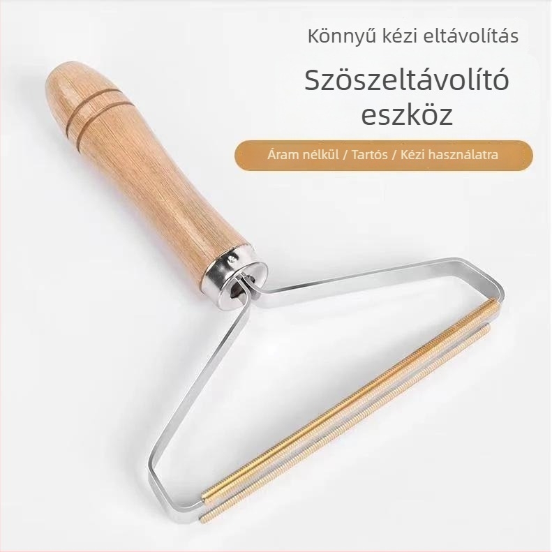 Kézi ruhaszösz-eltávolító, dupla oldalú, fémből