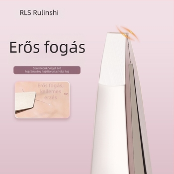 Rozsdamentes acél szemöldökclip, csipesz műszempillákhoz és szőrszálak húzására szolgáló eszköz