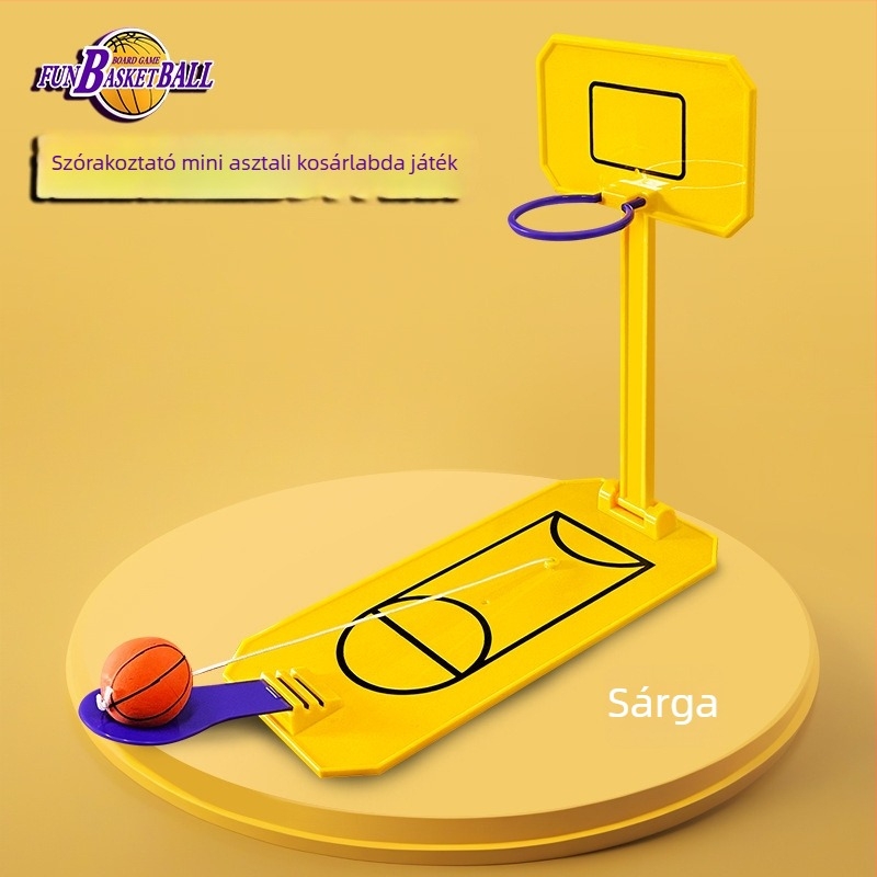 Asztali mini kosárlabda játék gyerekeknek — oktató, interaktív, stresszoldó; ABS anyag • One Happy World • beltéri használat • fejleszti a kéz-szem koordinációt