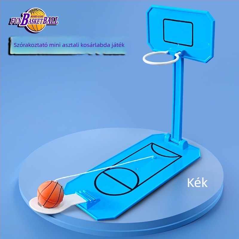 Asztali mini kosárlabda játék gyerekeknek — oktató, interaktív, stresszoldó; ABS anyag • One Happy World • beltéri használat • fejleszti a kéz-szem koordinációt