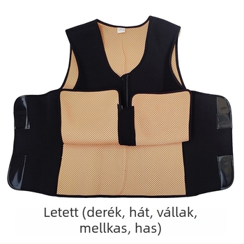 Turmalin önmelegedő deréköv, hátsó melegítő, mágneses terápia felnőtteknek, poliészter