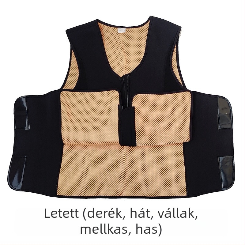 Turmalin önmelegedő deréköv, hátsó melegítő, mágneses terápia felnőtteknek, poliészter