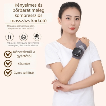 Elektronikus melegítő csuklópánt grafén melegítéssel és intelligens hőmérséklet-szabályozással (poliészter rost; kézre)