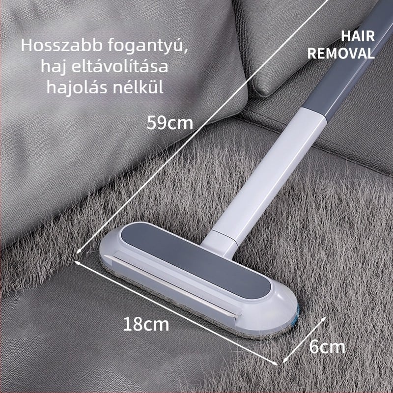 Kisállat-szőr eltávolító kefe rövidszőrű macskáknak – ívelt fejű kefe a szőnyegek, kanapék és ágyak tisztításához