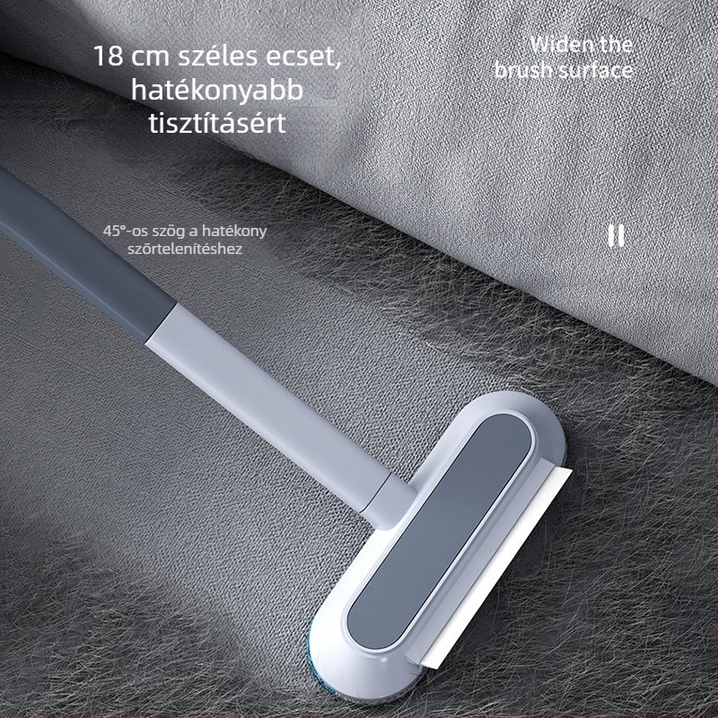 Kisállat-szőr eltávolító kefe rövidszőrű macskáknak – ívelt fejű kefe a szőnyegek, kanapék és ágyak tisztításához