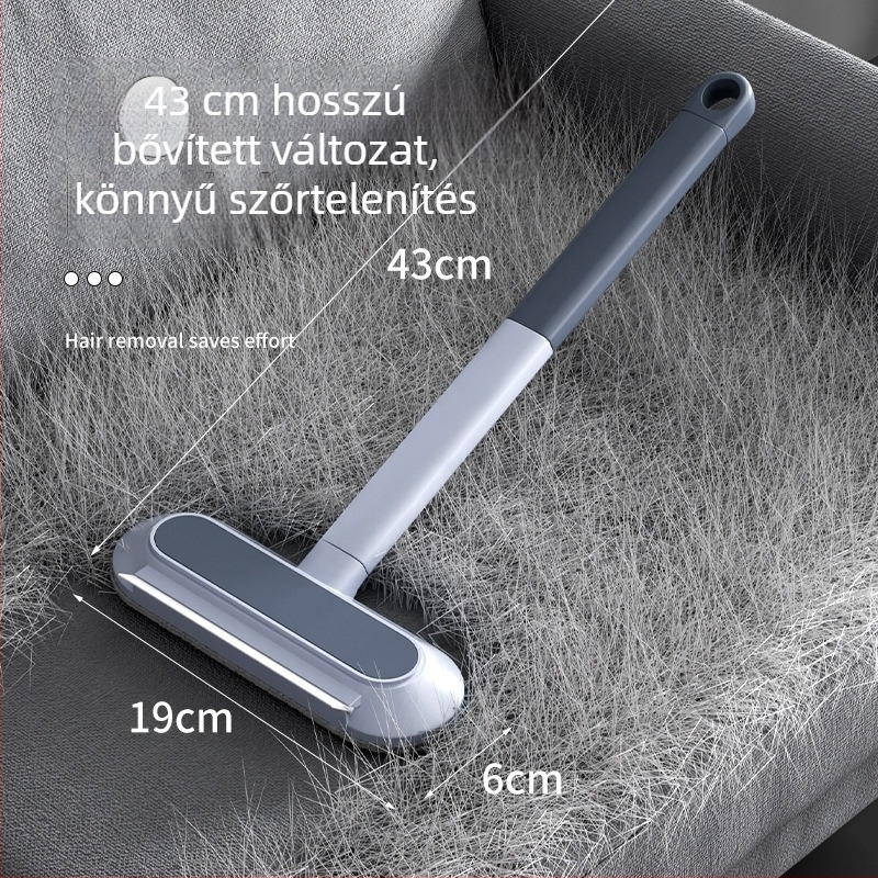 Kisállat-szőr eltávolító kefe rövidszőrű macskáknak – ívelt fejű kefe a szőnyegek, kanapék és ágyak tisztításához