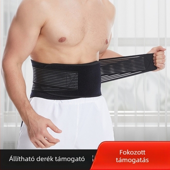 Dragon derékvédő öv súlyemeléshez, rugós támogatóval, kétirányú nyomás, SBR anyag, felnőttek