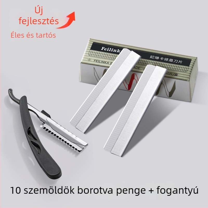 Feilinka szemöldöknyíró készlet – rozsdamentes acélból készült eszköz, általános használatra