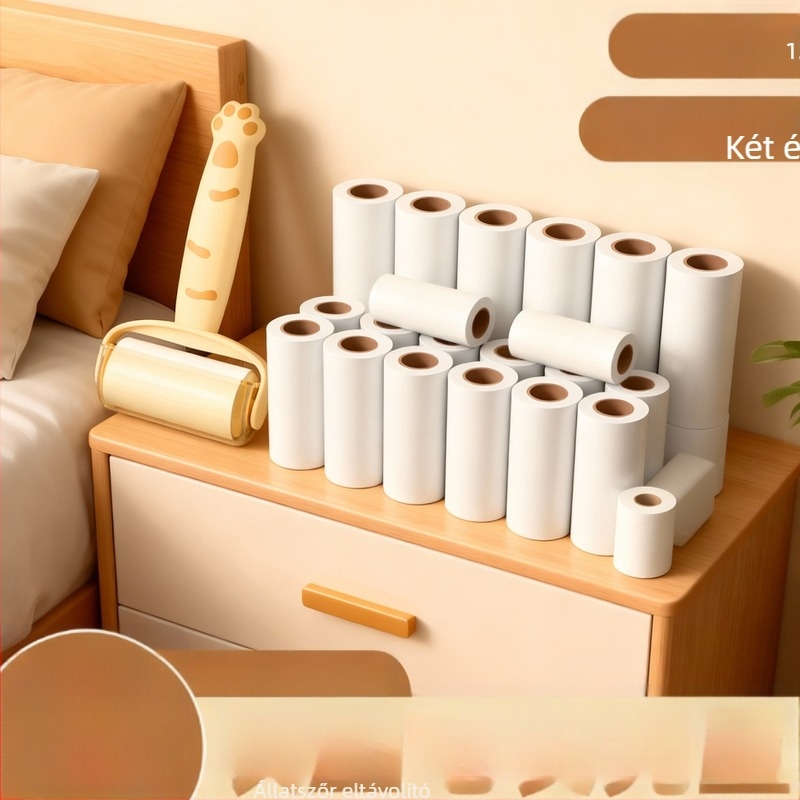 Ragasztós szőrtelenítő roller kézzel téphető dizájnnal — Anyag: Műanyag; Termékkód: Hair Removal Tool; Kategória: Adhesive Hair Removal Roller; Importált: Nem