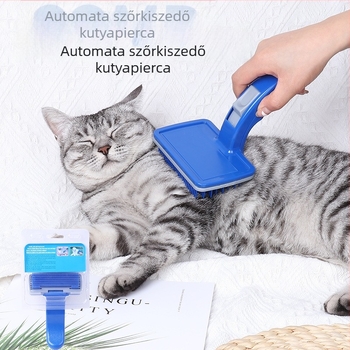 Ai Youjia Önkiszolgáló szőr eltávolító fésű kutyáknak, csomóoldó masszázsfésű, műanyag