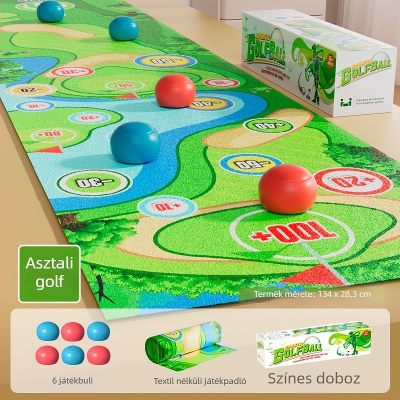 Asztali curling játék gyerekeknek — Kétfős, interaktív, oktatási célú, műanyagból készült