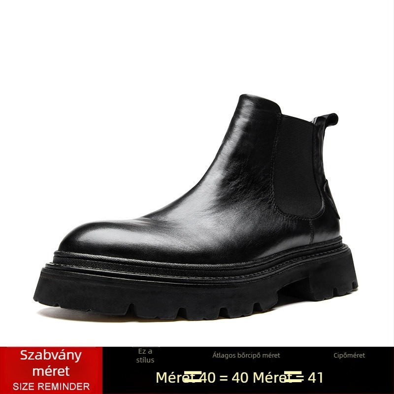 Magasított Martin csizmák vastag talppal, felsőrész: valódi bőr, talp: habos gumi, belső bélés disznó bőrből