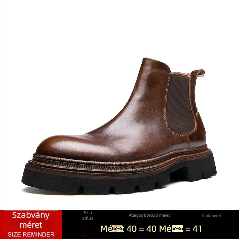 Magasított Martin csizmák vastag talppal, felsőrész: valódi bőr, talp: habos gumi, belső bélés disznó bőrből