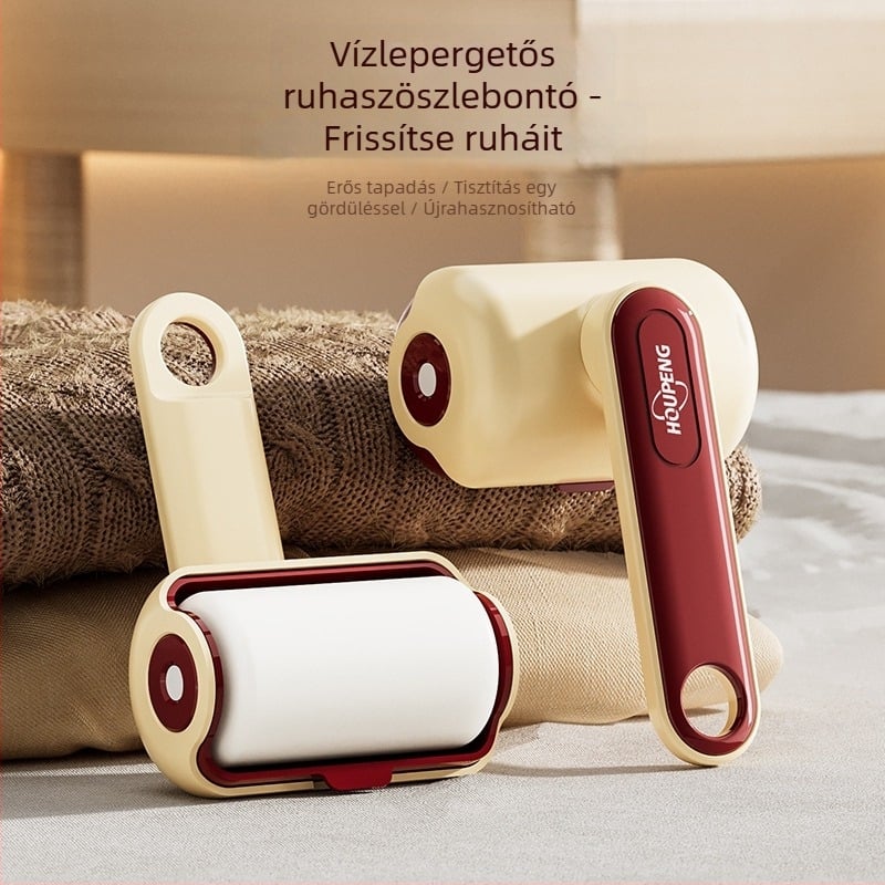 Szöszmentesítő görgő – Mosható, erős ragasztóval, műanyag felépítés, 2025-ös bevezetés, könnyed luxus stílus