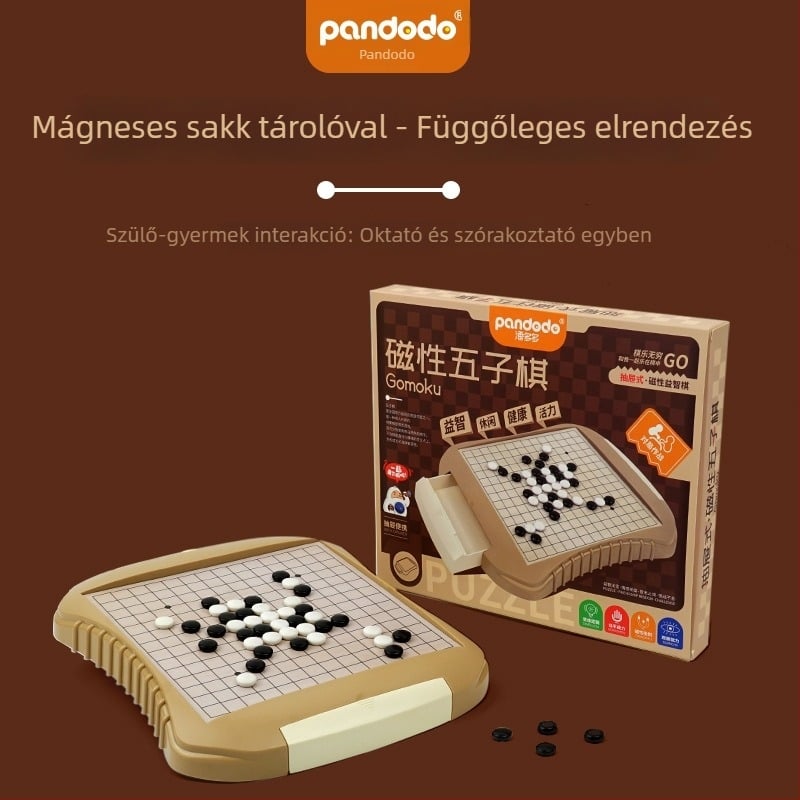 Mágneses asztali játékkészlet Gomoku és Flying Chess, hajtogatható fiókkal, műanyagból, Pan duoduo, 7–14 éveseknek, 3C tanúsítvány 2021152202038836