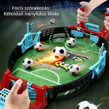 Kétfős asztali foci játék – oktatási asztali játék gyerekeknek 7–14 évesek, műanyag kivitel.