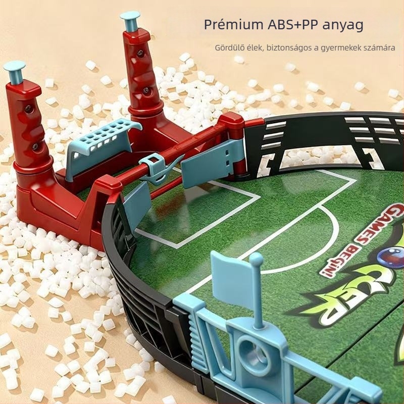 Kétfős asztali foci játék – oktatási asztali játék gyerekeknek 7–14 évesek, műanyag kivitel.