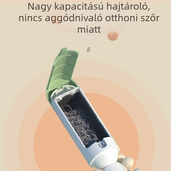 Állati szőr eltávolító görgő – szőr tisztítása ágyakról és szőnyegekről, műanyag kivitel, csomózódás elleni funkció