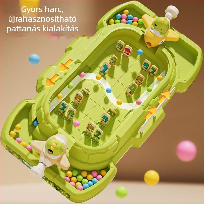 Oktatási célú pinball játék gyerekeknek — két játékos mód, műanyag kivitel, fejleszti a kéz-szem koordinációt és a szülő-gyermek interakciót, 4–6 éveseknek és a felett
