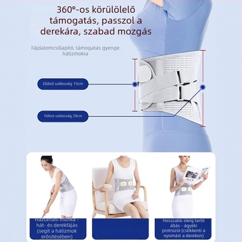 Derékvédő fix pánttal, poliészter anyagból; felnőtteknek; kosárlabdához megfelelő