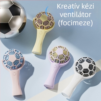 Kézben tartható hordozható ventilátor - Brushless motor, Beépített akkumulátor 500–800 mAh, 3 sebesség, üzemidő 3–6 óra