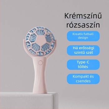 Kézben tartható hordozható ventilátor - Brushless motor, Beépített akkumulátor 500–800 mAh, 3 sebesség, üzemidő 3–6 óra